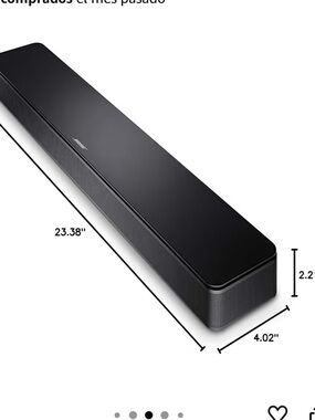 Bose Black Soundbar with Integrated Power Cord
